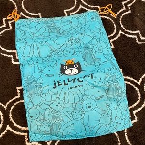 Jellycat London Teal Drawstring Bag